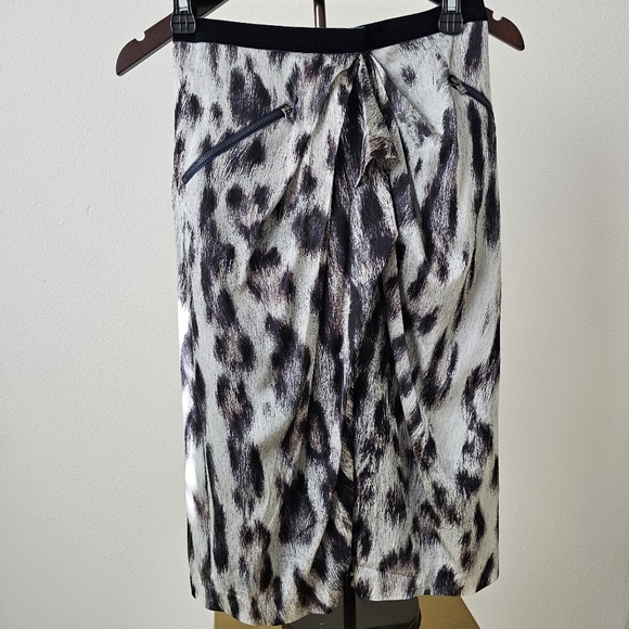 Rachel Roy Women's Printed Pencil Skirt - Jacquard Stretch, Elastic Waistband, Pull-On Style